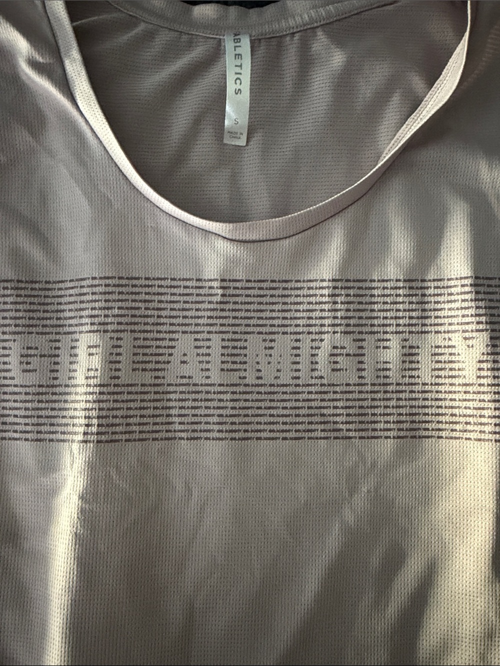 Fabletics Light Pink Performance Tank with Tonal Logo - Picture 3 of 3